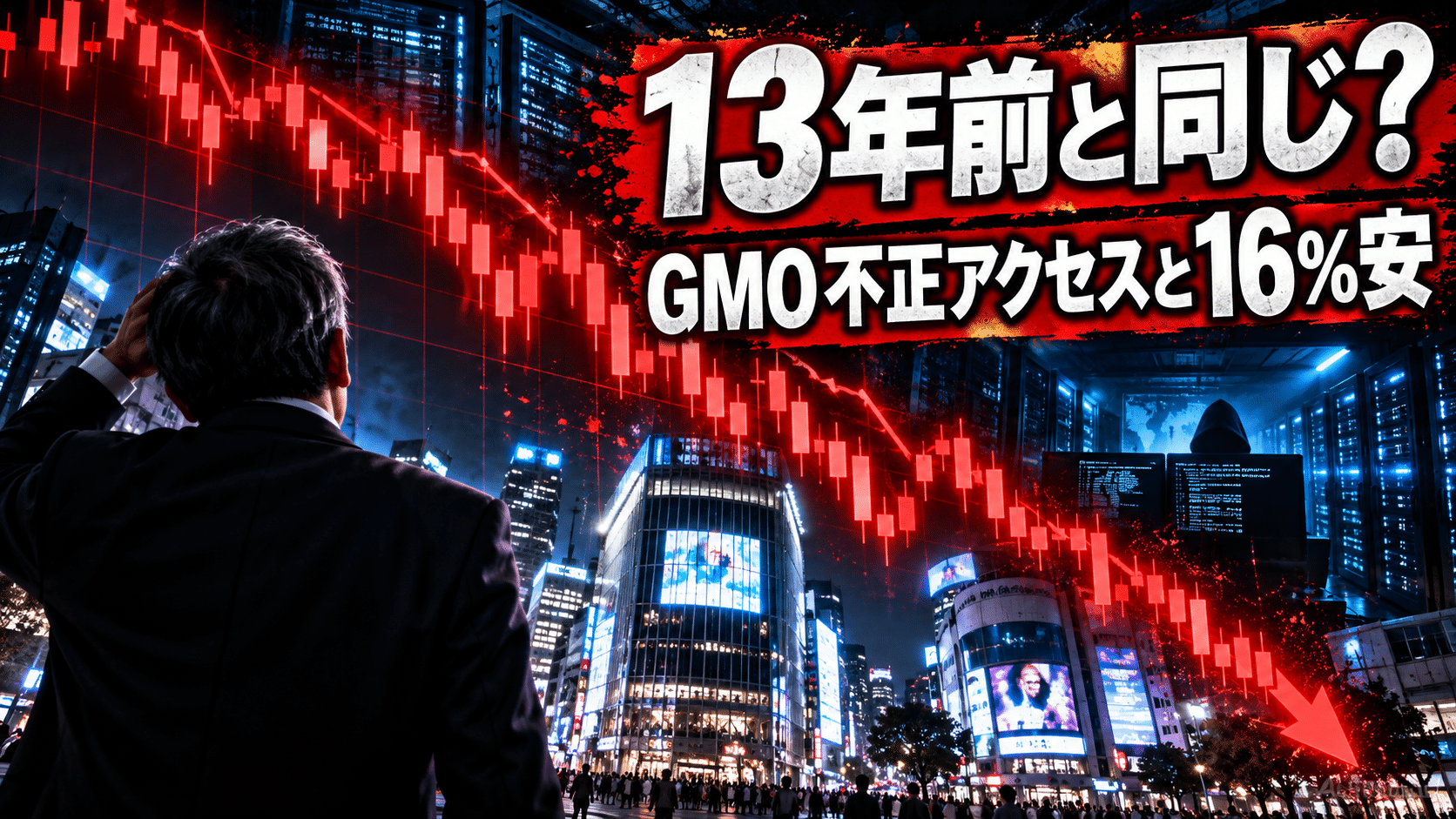 13年前と同じ？GMO不正アクセスと株価16%安